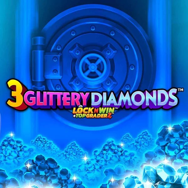 3 Glittery Diamonds by PearFiction Studios, showcased at brucebet.eu – game logo