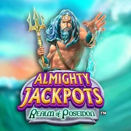 Official Jackpots logo: Almighty Jackpots – Realm of Poseidon by Novomatic at Bruce Bet Casino