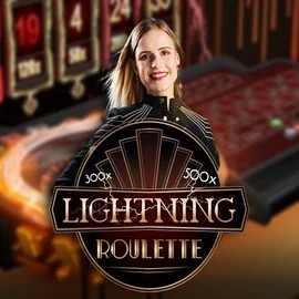 Lightning Roulette slot logo by Evolution at Bruce Bet Casino