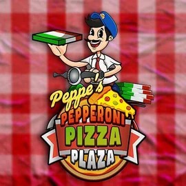 Peppe’s Pepperoni Pizza Plaza slot logo by Pragmatic Play at Bruce Bet Casino