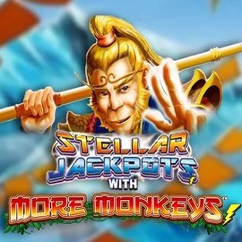 Official Jackpots logo: Stellar Jackpots with More Monkeys by Lightning Box Game at Bruce Bet Casino