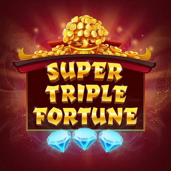 Super Triple Fortune slot logo by Greentube at Bruce Bet Casino